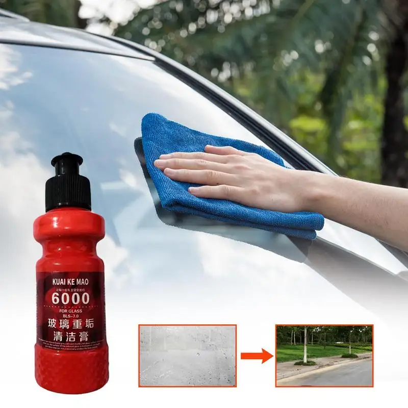 Car Glass Oil Film Removing Paste Car Dustproof Glass Film Coating Remover Clear Vision Hydrophobicity Windshield Detailing Tool