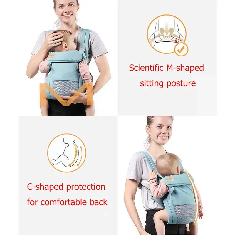 Baby Carrier Sling Wrap Newborn Kangaroo Backpacks Strap Multifunctional Toddler Outdoor Travel Accessories