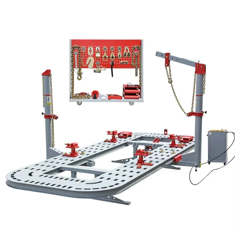 Electric Control Hydraulic Car Bench Machine with 17 Feet Platform Auto Body Frame Straightening and Repairing