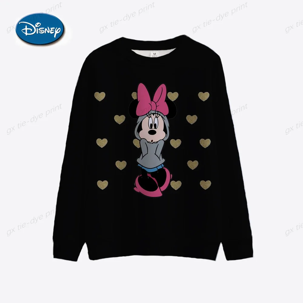 Disney Women\'s Hoodie and Sweatshirt Mickey Mouse Fall Sweatshirt Fall Spring Harajuku Long Sleeve Hoodie Clothes 2024