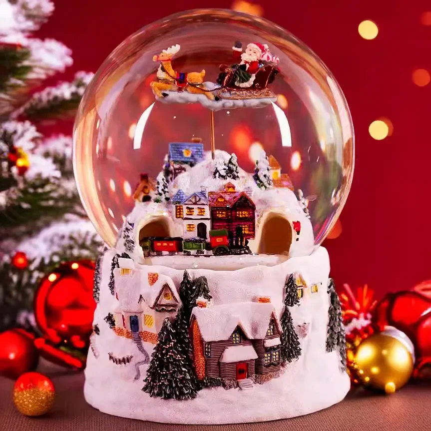 Christmas New Year Gift Crystal Ball Music Box Music Box Rotating Girl Birthday Gift Valentine's Day Creative Gift