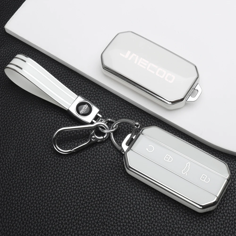 Weiche TPU Autoschlüssel-Hülle Vollständiger Schutz für Chery Jaecoo J5 5 2025 2026 Schlüsseltasche Gehäusehalter Schlüsselanhänger Auto-Zubehör – Detail 6