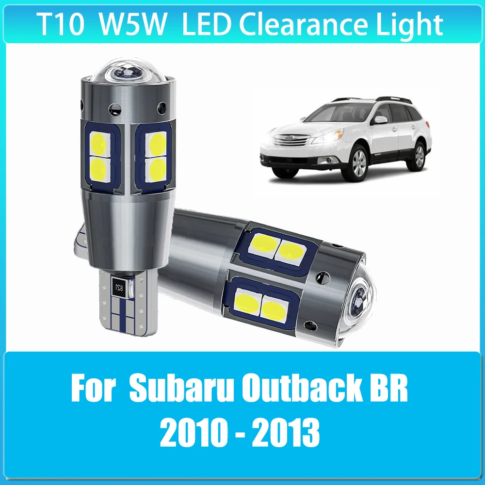 

2pcs T10 W5W LED Width Light Bulb Super Bright Auto Clearance Lights for Subaru Outback BR 2010 2011 2012 2013 Car Accessories