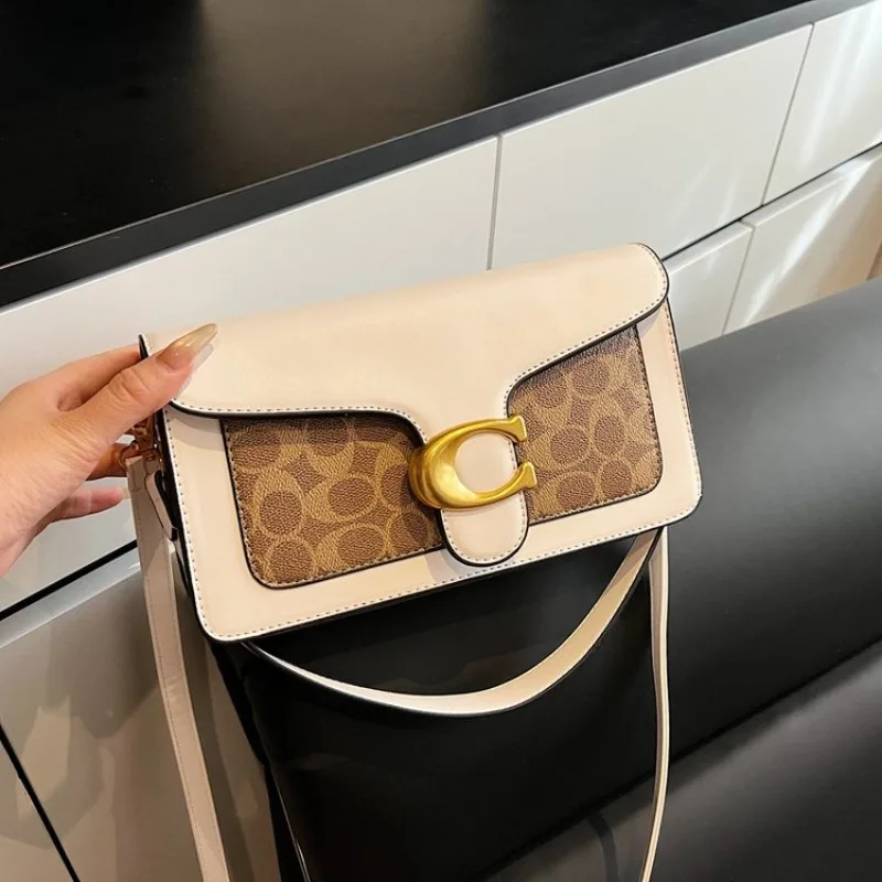 High End Minimalist Diaper Bag Ladies Handbag Trendy Letter Logo Original Textured Leather Elegant Classic For Business Party