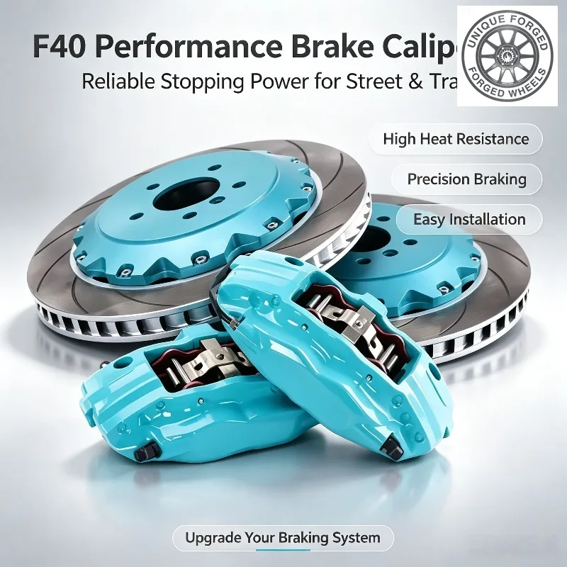 26 StyleAuto Modified F40 Racing Brake Caliper Kit 4 Pistons Big Brake Kit For -Benz W205 C-Class, W176 A-Class, CLA, GLC X253
