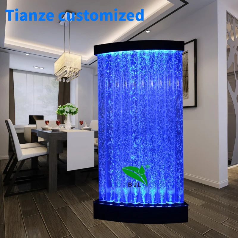 (Customized) home furniture LED light bubble wall acrylic room divider