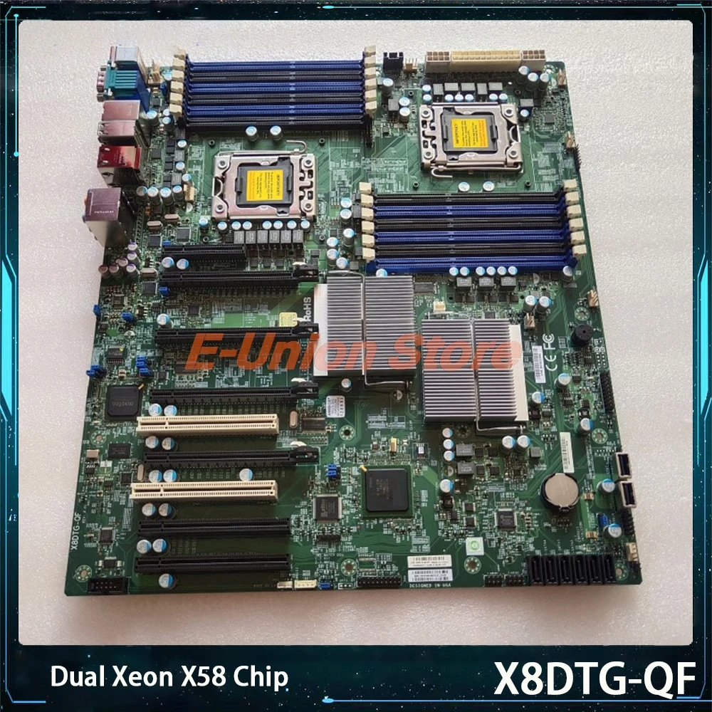 X8DTG-QF Support Dual Xeon X58 Chip Server Workstation Medical Motherboard 1366-pin 5520 Chipset