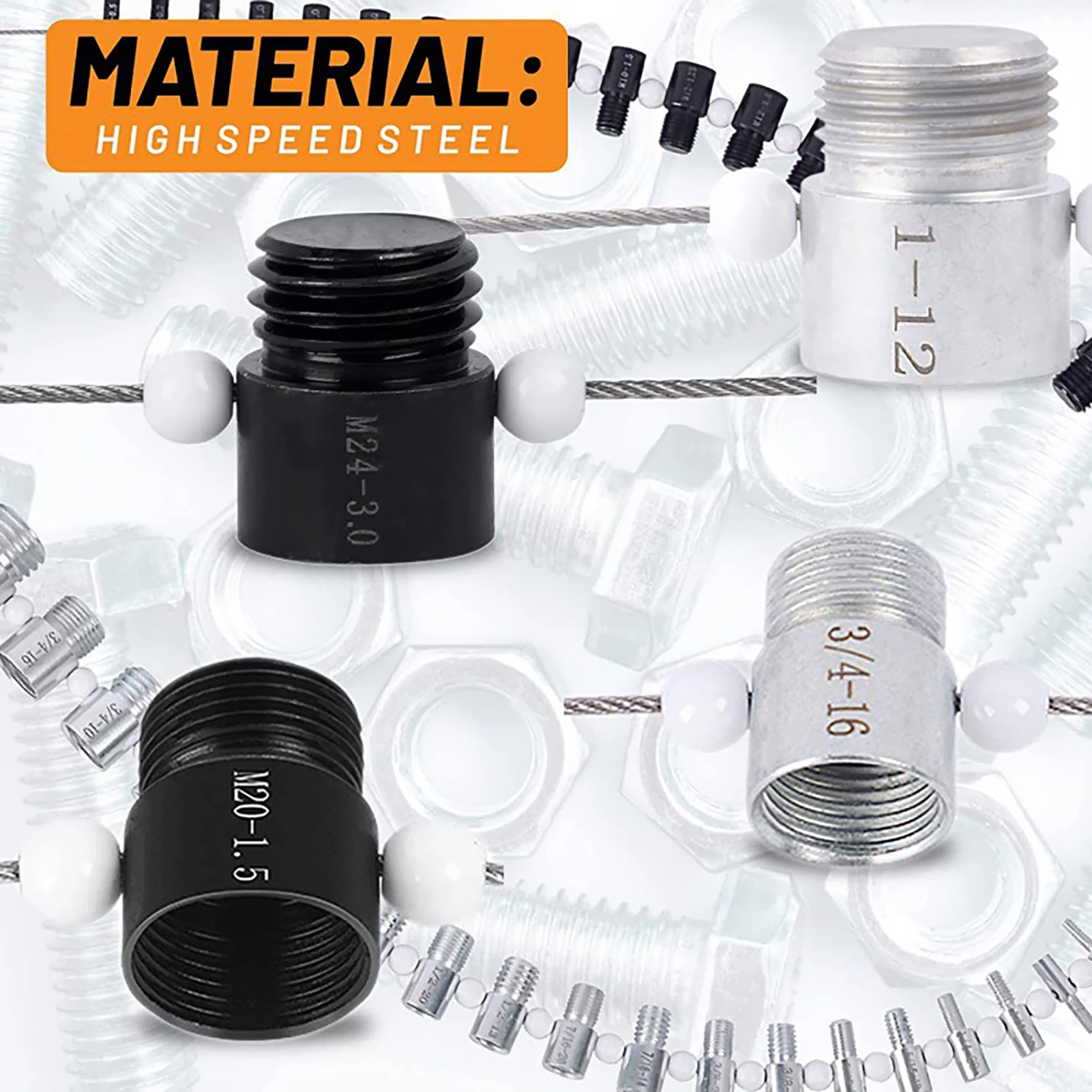 Professional Thread Checker Gauge Set Screw Identifier for Hardware Repair Workshop Maintenance Tools