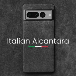 YMW ALCANTARA Case for Google Pixel 9 Pro XL 8 7 7A 6A 6 5 Luxury Sportscar Interior Same Leather Protection Back Cover