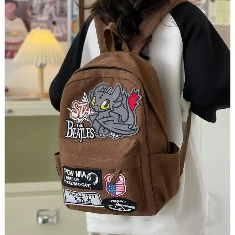 

HotSale Official How to Train Your Dragon Toothless Backpack Trendy Large Capacity School Bag for Teen Girls Middle High Student