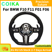 Perforated Leather Carbon Fiber For BMW M5 F10 F11 F06 F07 F12 F13 F01 F02 F03 Customized Sport Wheel