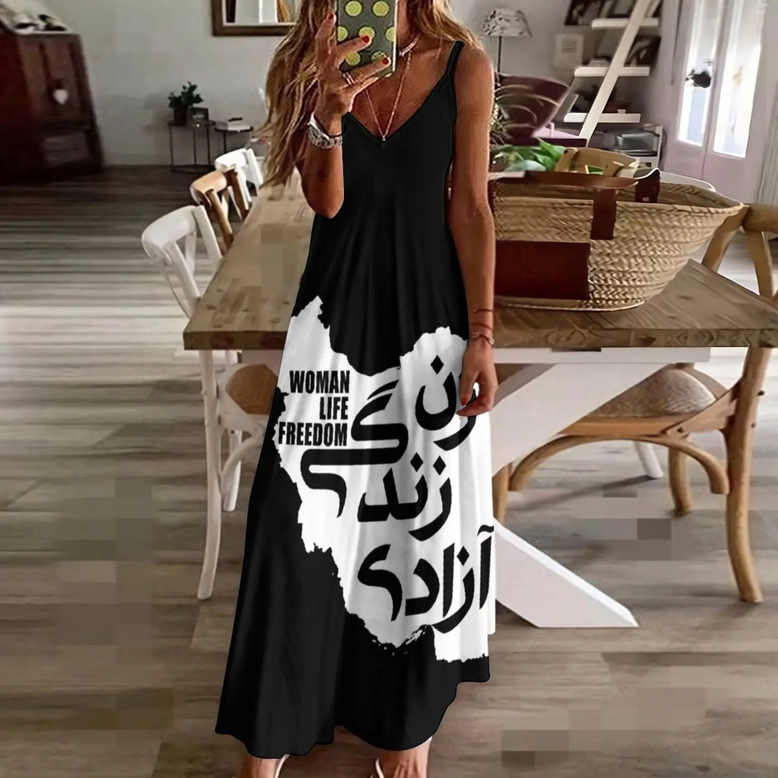 Woman, Life, Freedom ?? ????? ????? Sleeveless Dress Dress for girls summer dresses womens 2024 dresses women summer 2024