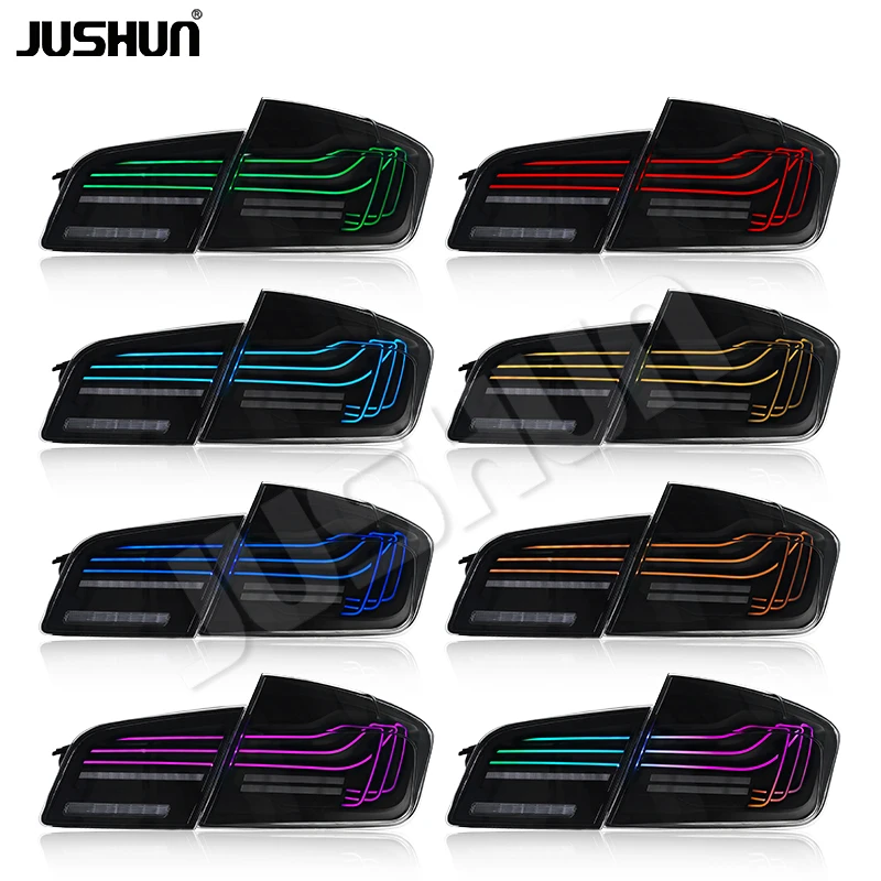 RGB LED Rear Taillight Upgrade Set For BMW F10 5 Series 11-17 Dynamic Signal Brake Reverse Tail Lamp Direct Replacement Parts