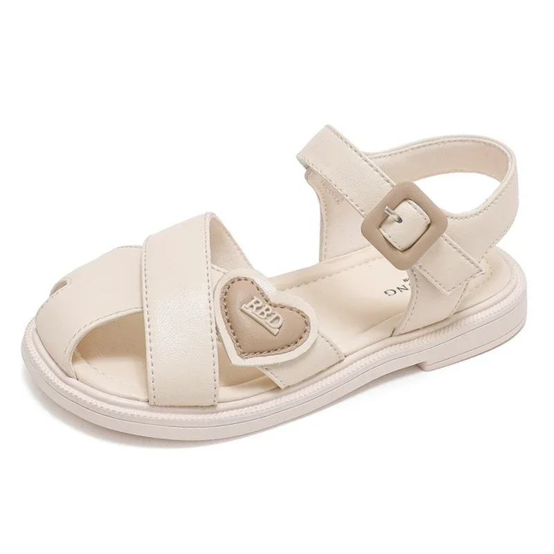 2025 Summer New Children's Sandals Soft Bottom Anti Slip Girls' Princess Shoes Fashion Closed-toe Anti Collision Casual Sandals