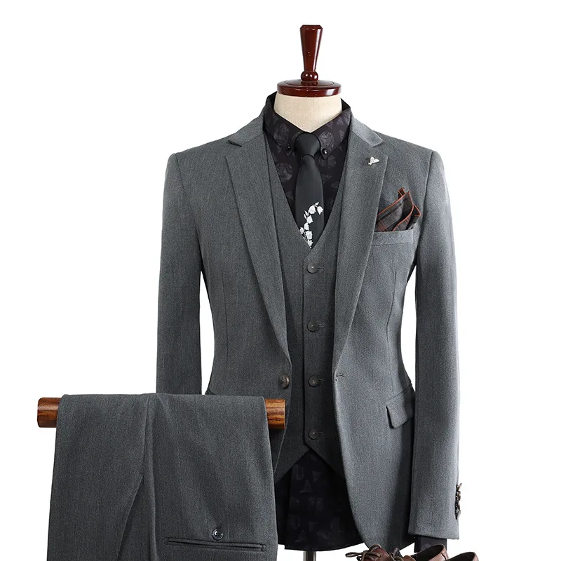 Herren Slim Fit Hochzeit Bräutigam Event Anzug