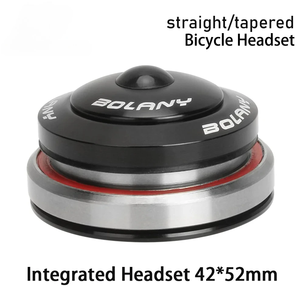

Bearing headset 42 52mm MTB Road Bike steering column 1 1/8"-1 1/2" Tapered/Straight Tube fork Integrated Angular Contact