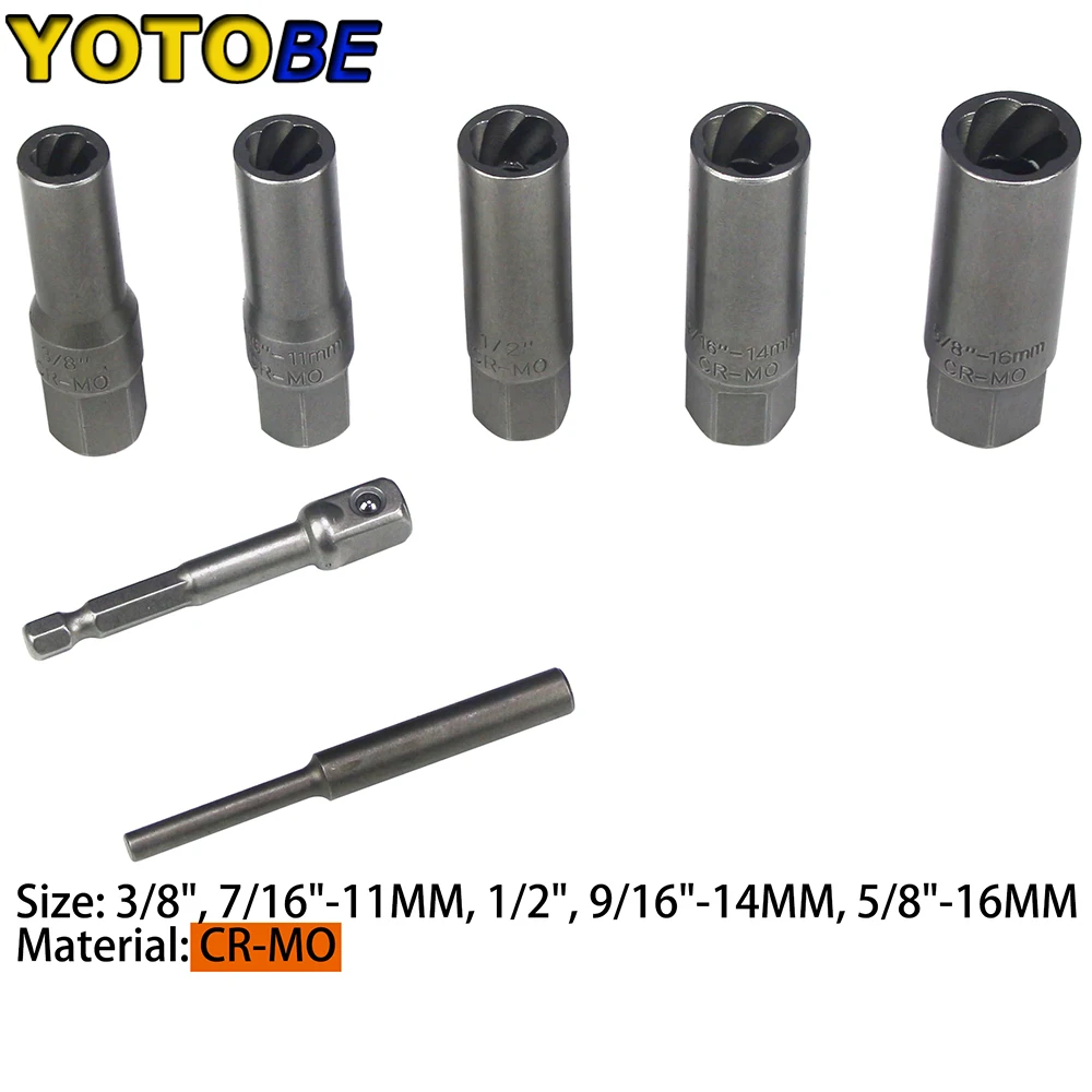 5Pcs Twist Socket Set 3/8