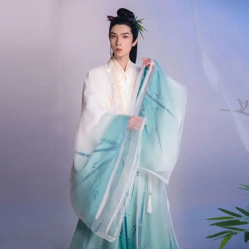 عباءة الهالوين للعب الأدوار من سلالة كوس مينغ مطبوعة بياقة قطرية للرجال والنساء في الملابس الصينية القديمة 1;w'2,c.3;r'