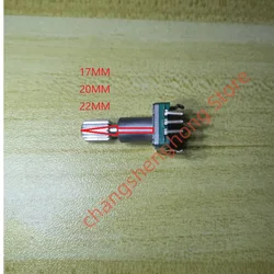 1 Stück für ALPS EC11 Encoder 30, Position 15, Impulspunkt mit Schalter, Sägezahnschaftlänge 17 20 22 mm