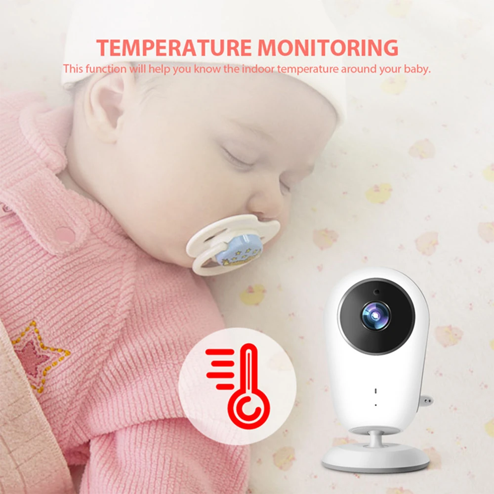 Imagem -04 - Wireless Video Baby Monitor 4.3 Sitter Baby Babá Portátil Led ir Visão Noturna Interfone Vigilância Câmera de Segurança Vb608