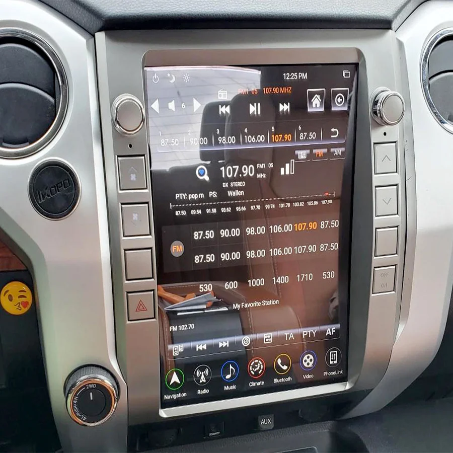 Rádio do carro com tela de toque para Toyota Tundra, Android 13, 8G, 256G, multimídia, leitor de DVD, Carplay, navegação GPS, 2014-2020