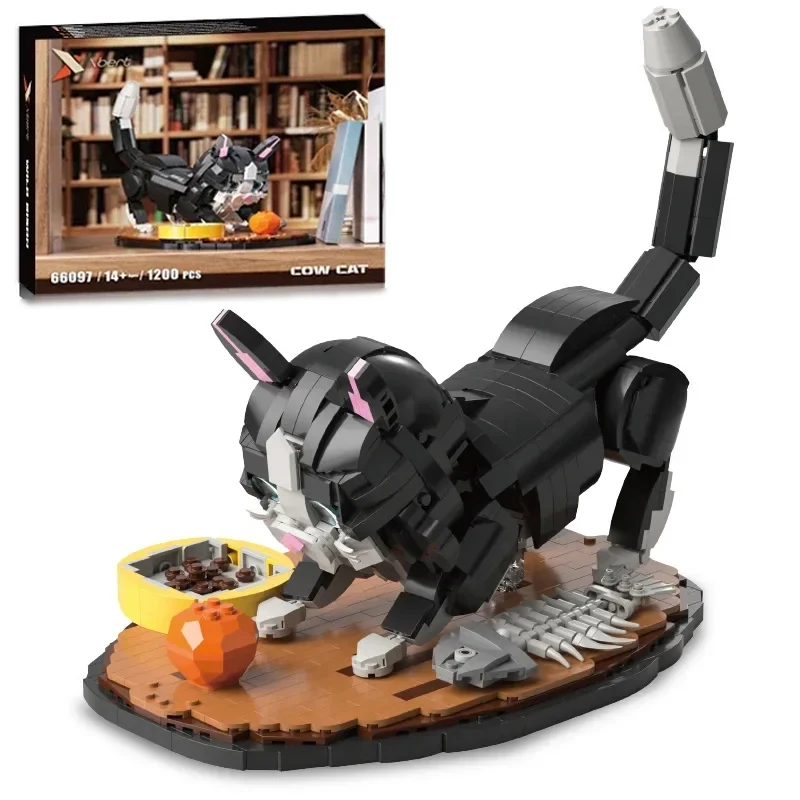 

1200PCS Idea Animals Moc Building Block Pets Cow Cat Model Educational Toy Collection Construction PlaySets Brick For Kids Gifts