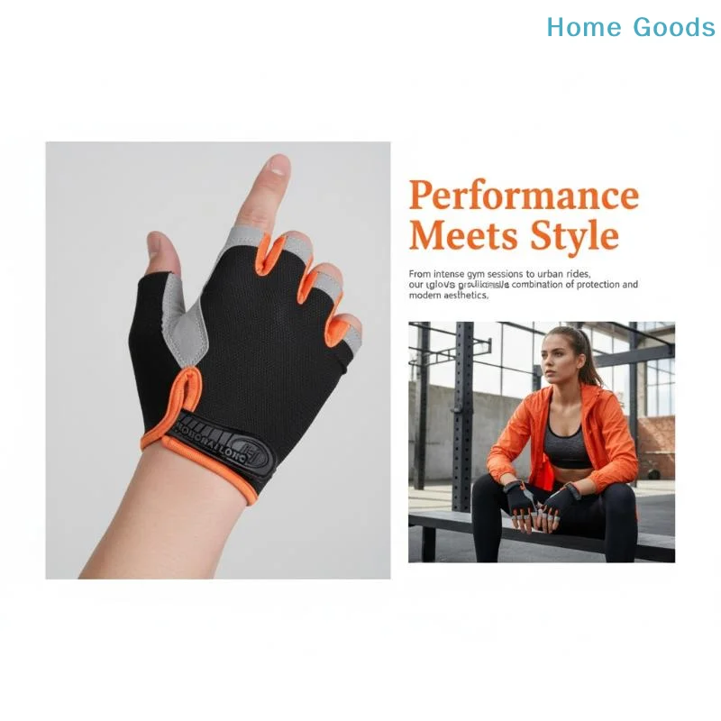 preferredHalf Finger Bike Gloves Breathable Mesh Non Slip Shockproof for Outdoor Cycling Exerciseproduct