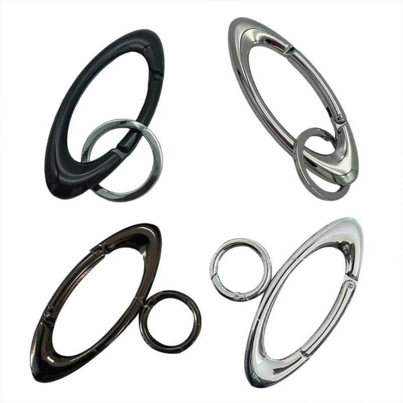 Waterproof Alloy Carabiner 2 Pcs Oval Designs for Travel and Daily Use C1FC