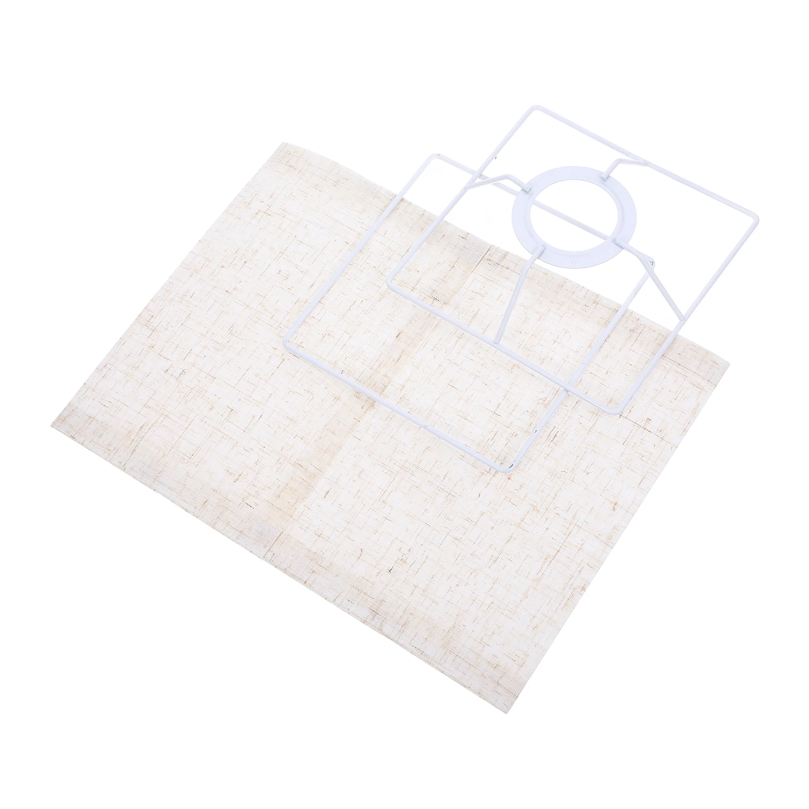 

Square Lamp Shade Cloth Detachable Foldable Lamp Cover Decor Home Office Bedroom Light Fixture Accessory Elegant