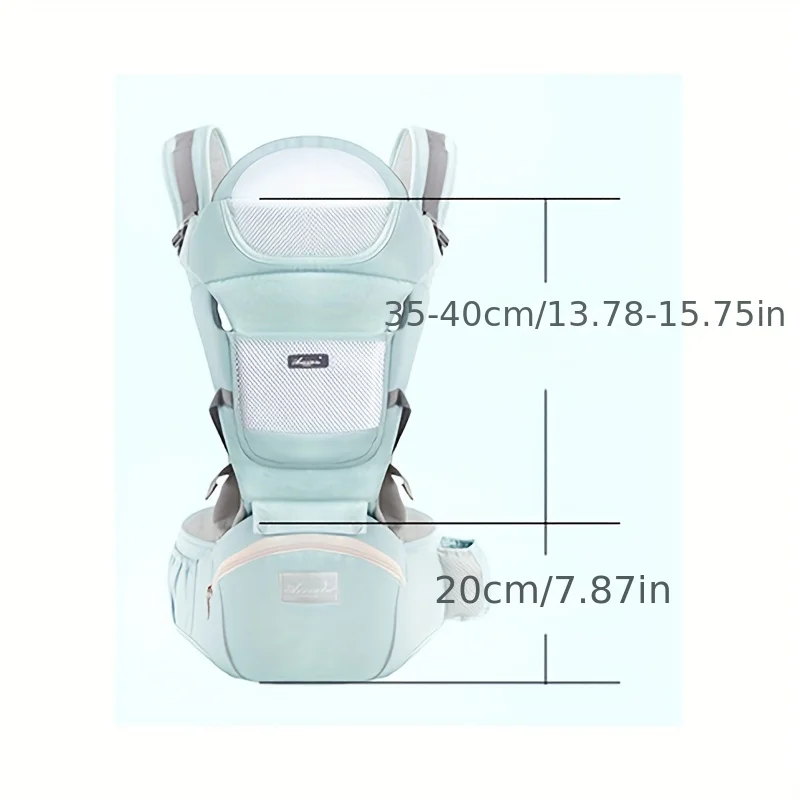 Image 7: Porte-bébé multifonctionnel pour bébé, tabouret de taille, nouveau-né à tout-petit, avant et après, accessoires de sac kangourou, porte-bébé 6 en 1