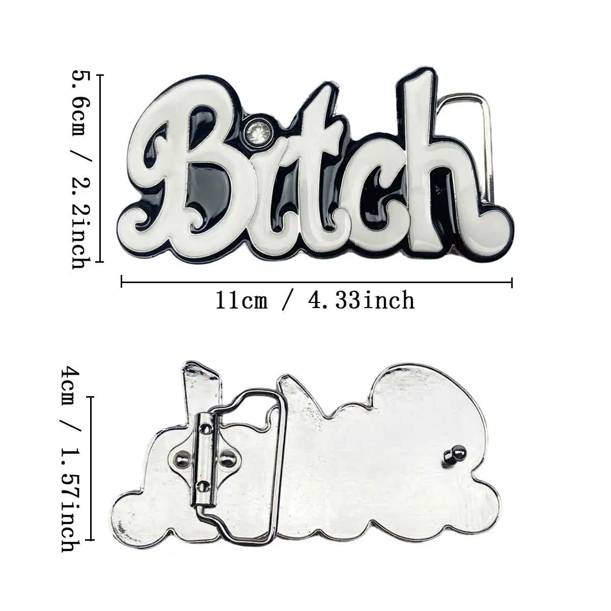 Retro Western Cowboy Funny Letter Belt Buckle Leather Accessory Classic Trend Dropshipping