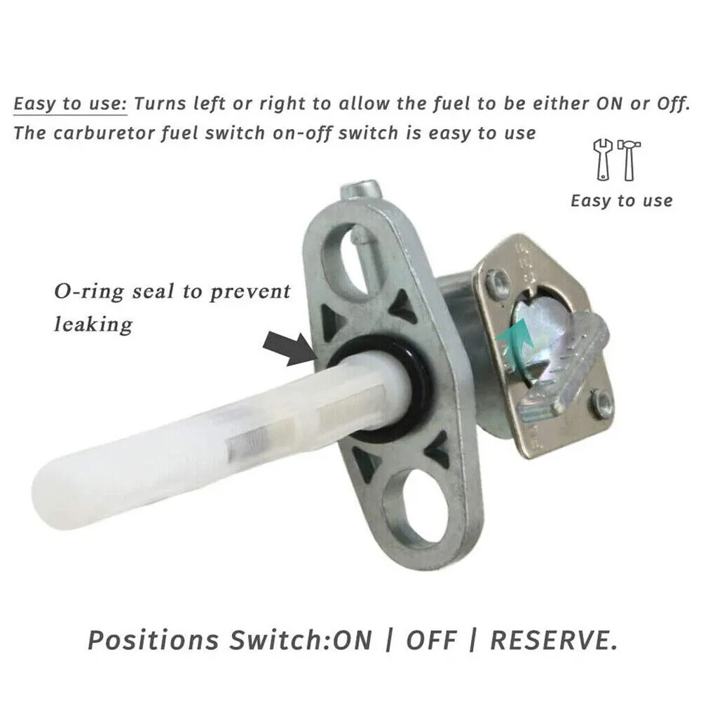 Para honda xr50r xr70r xr80r xr100r válvula de combustível petpeniano tanque gás interruptor desligado
