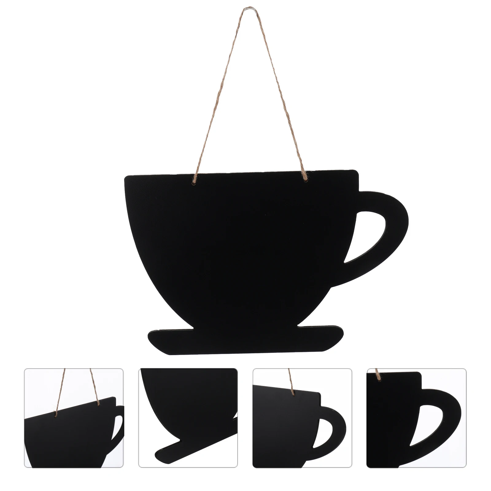 

Hanging Blackboard Message Board Wooden Chalkboard Small Size Wall Mountable Decorative Notification Sign Hanging Chalkboards