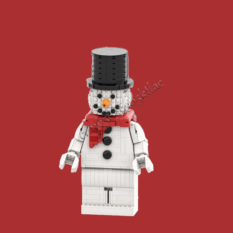 729ピース MOC カスタマイズ アップスケール ミニフィギュア 雪だるま ブリックヘッド モデル DIY クリエイティブ パズル 誕生日 漫画 アニメ フィギュア おもちゃ ギフト