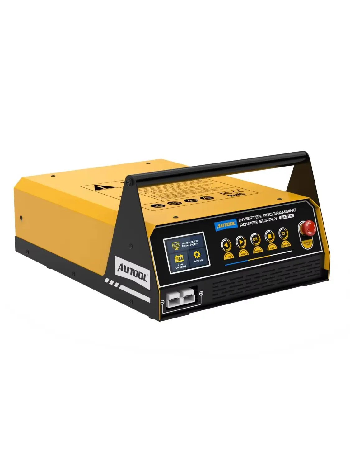 AUTOOL EM355 400A Auto-Reprogrammierwerkzeug, Programmier-Stromversorgung, Auto-Starthilfe, 110-230V Wechselrichter-Regler für ECU-Diagnose