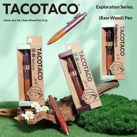 TACOTACO Limited Edition Natural Solid Wood Click Gel Pen, High-End Low-Center Pocket Writing Pen with Smooth Quick-Dry Black In 4