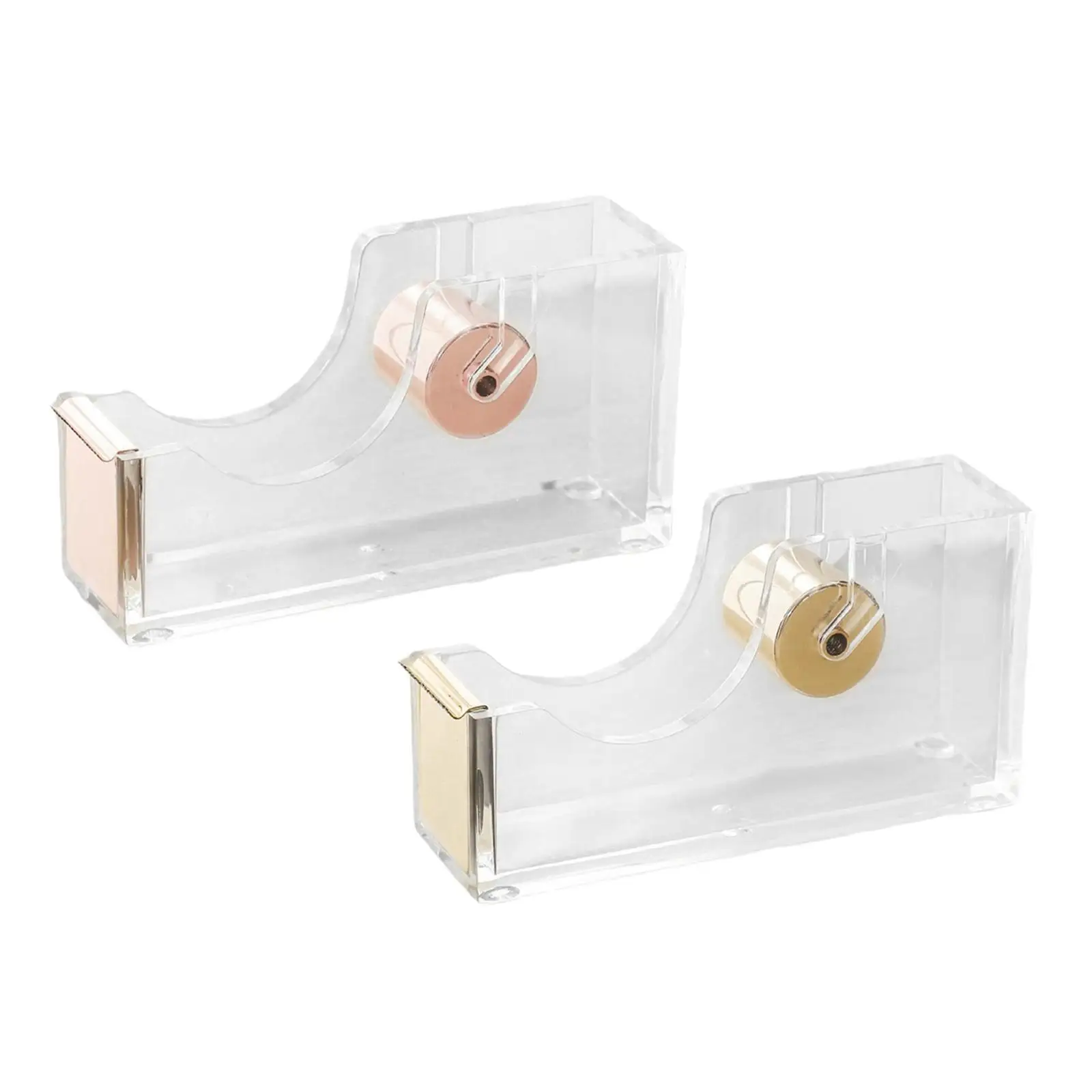 1 Piece Tape Cutter Acrylic Transparent Accs Holder Available Organization Modern Portable Durable Stationery for Home Desktop