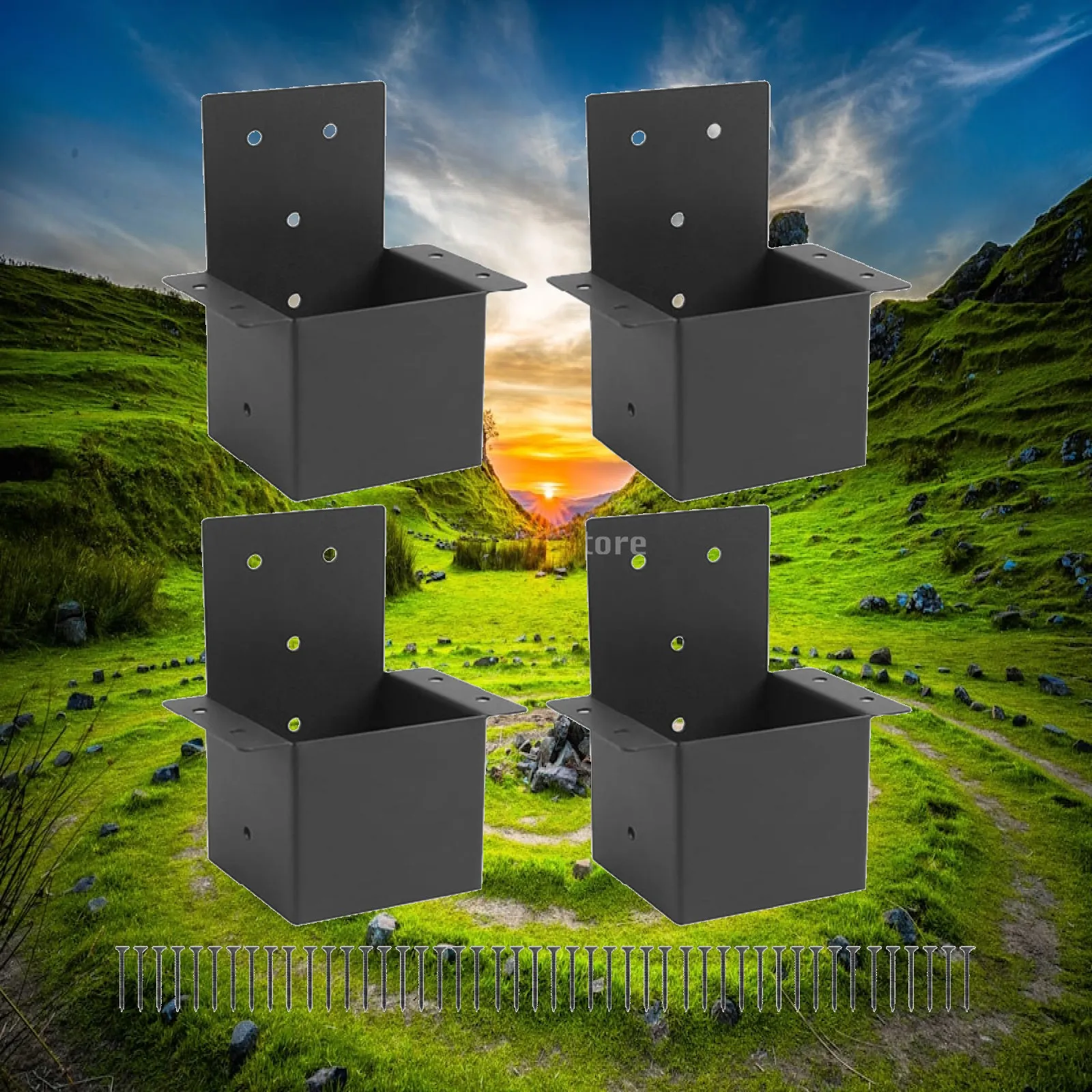 Gazebo Bracket Sturdy Carbon Steel Pergola Post Top Rafter Bracket Easy Install for 4x4 Wood Porch Cabin Deck Railing Connector
