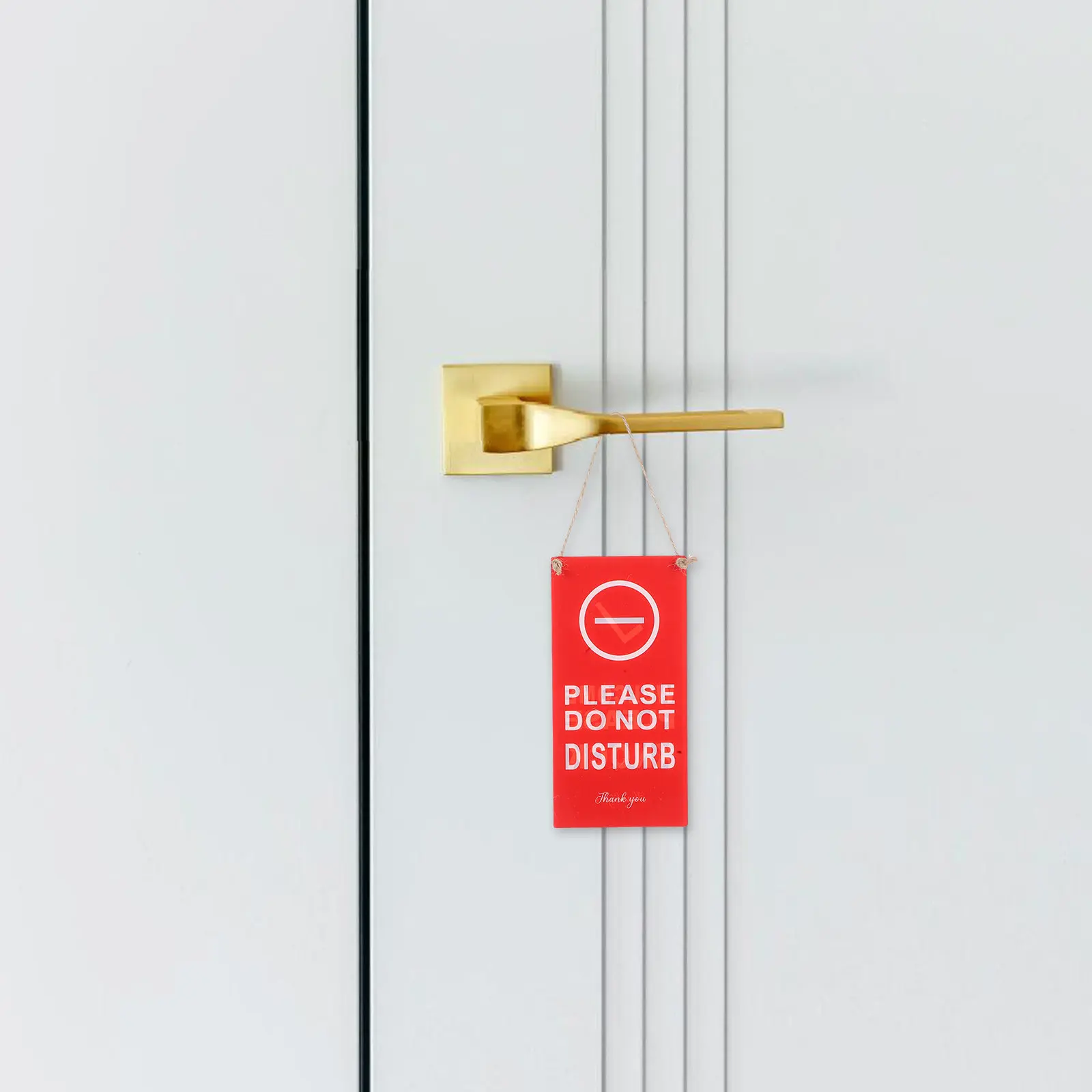 Double-Sided Hanging Door Sign Business Open Closed Status Acrylic Plaque for Shops Offices Restaurants Welcome Please Knock Do