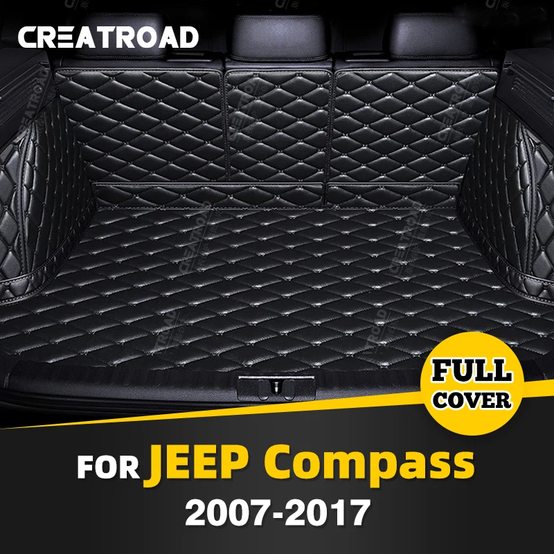 

Full Coverage Trunk Mat For JEEP Compass 2007-2017 16 15 14 13 12 11 10 0 9 08 Car Boot Cover Pad Interior Protector Accessories