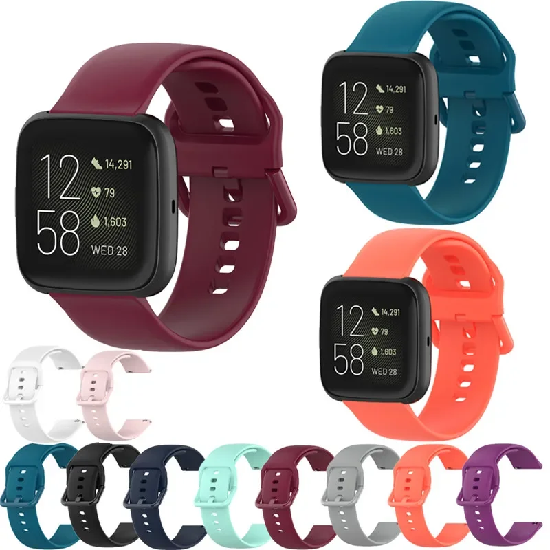 Bracelet en silicone sport pour Fitbit Versa 1, Versa 2, Versa Lite, bracelet de montre intelligente, bracelet de remplacement de poignet, Fitbit Blaze