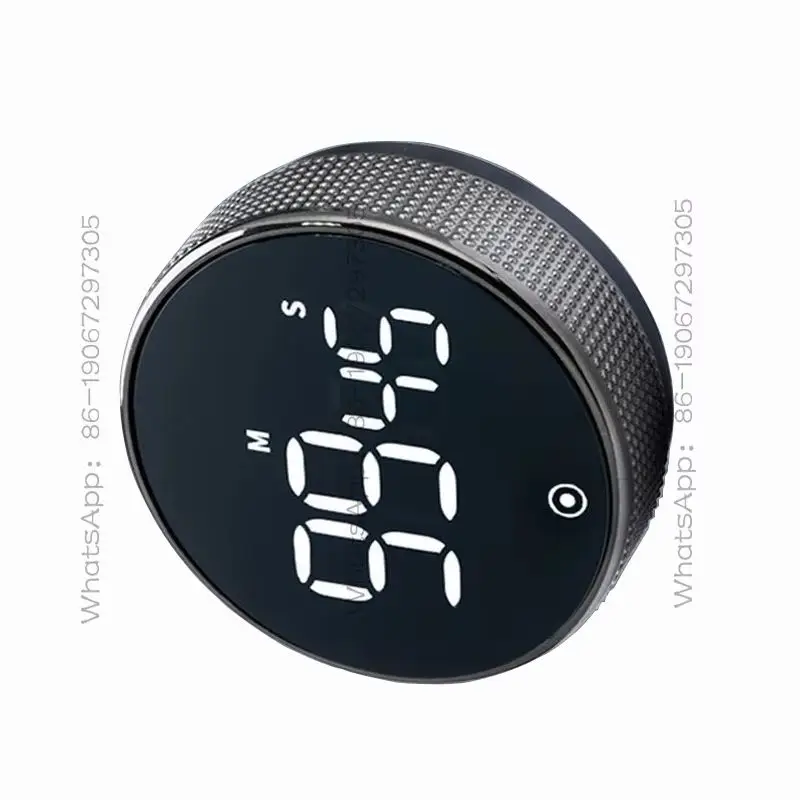 磁気式キッチンタイマー-デジタル手動カウントダウンアラーム時計-調理、シャワー、学習用機械式ガジェット