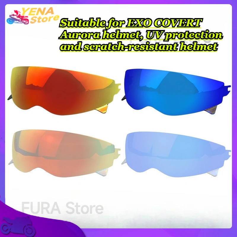 

Suitable for EXO COVERT Aurora helmet, UV protection and scratch-resistant helmet face shield, motorcycle accessory