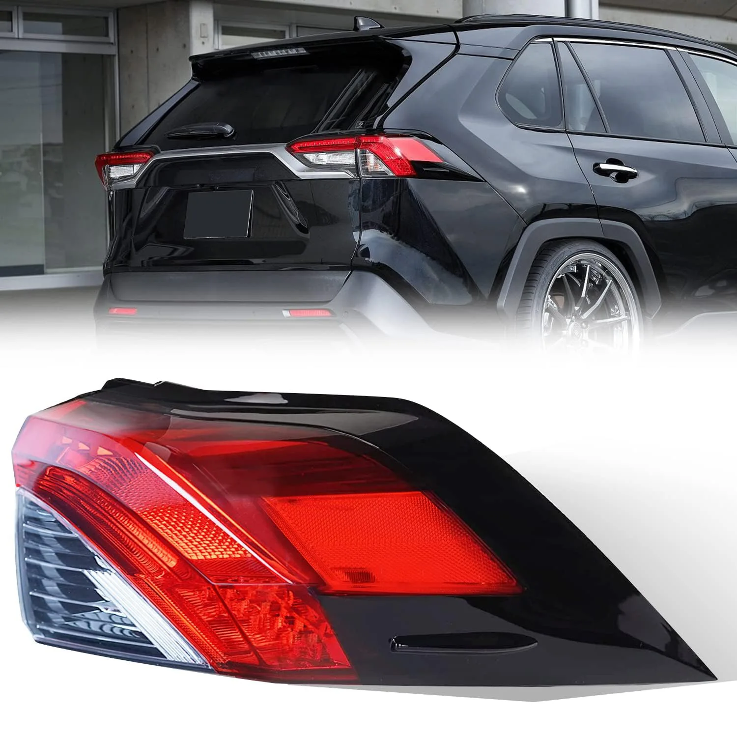 

The 2019 model of car taillights is applicable to the Toyota RAV4 taillights OE L81560-0R090/R81550-0R090