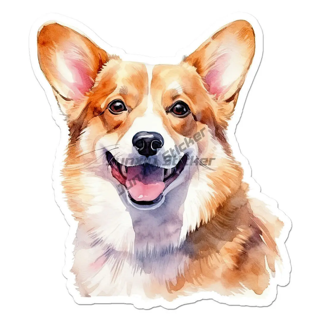 Welsh Corgi Dog Vinyl Decal Sticker Window Truck Camper Guitar Car Body Refrigerator Wall