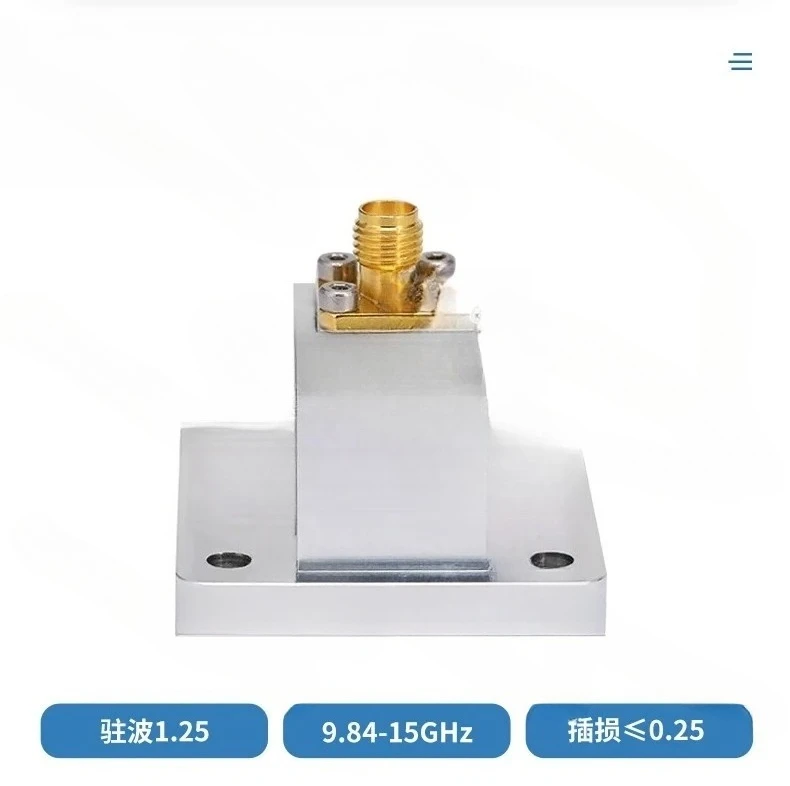 

WR75(BJ120) Waveguide to SMA Coaxial Converter Type I Termination 9.84-15GHz Low Loss Direct Connection