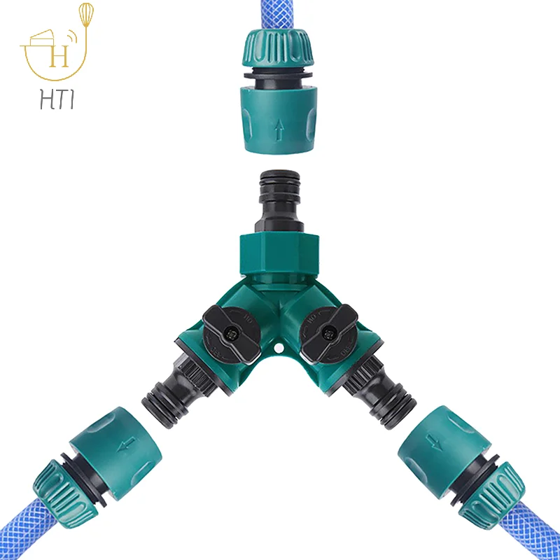 

Lawn Irrigation Spray Heads Tube Splitter Y Adaptor Screw Hose Pipe Splitter Garden Hose Pipe Connector Tap Connector