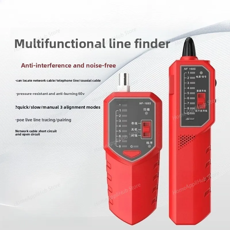 NF168S Network Meter, Poe Line Tester, Anti-interference Switch Line Finder