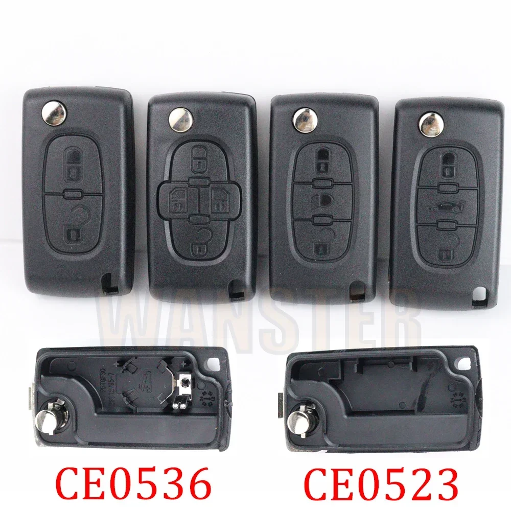 2 3 4 Buttons for Peugeot 206 408 306 407 807 for Citroen C2 C4 C5 C6 C8 Berlingo Xsara Picasso Car Key Fob Case Shell Housing
