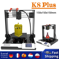 K8 Plus 3D Printer 200mm/s Print Speed 150*150*150mm Build Volume XY-Metal Linear Guide Rail Auto Levelling One-Key Printing ﻿